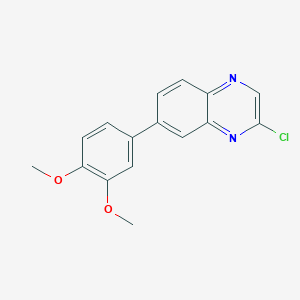 molecular formula C16H13ClN2O2 B12833939 2-Chloro-7-(3,4-dimethoxyphenyl)quinoxaline 