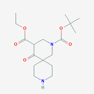 2-(tert-Butyl) 4-ethyl 5-oxo-2,9-diazaspiro[5.5]undecane-2,4-dicarboxylate