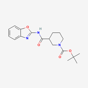 tert-Butyl 3-(benzo[d]oxazol-2-ylcarbamoyl)piperidine-1-carboxylate