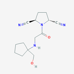 (2R,5R)-1-(2-(1-(hydroxymethyl)cyclopentylamino)acetyl)pyrrolidine-2,5-dicarbonitrile