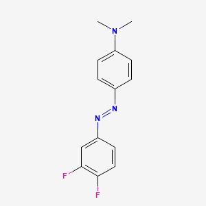 molecular formula C14H13F2N3 B12834024 N,N-Dimethyl-p-(3,4-difluorophenylazo)aniline CAS No. 351-65-5