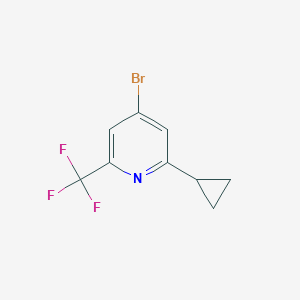 4-Bromo-2-cyclopropyl-6-(trifluoromethyl)pyridine