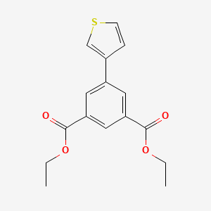 molecular formula C16H16O4S B12834032 Diethyl 5-(thiophen-3-yl)isophthalate 