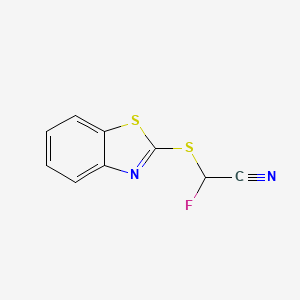 molecular formula C9H5FN2S2 B12834071 (2-Benzothiazolylthio)Fluoro-Acetonitrile 