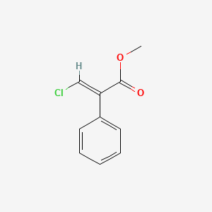 molecular formula C10H9ClO2 B12834081 Methyl 3-chloro-2-phenylacrylate 