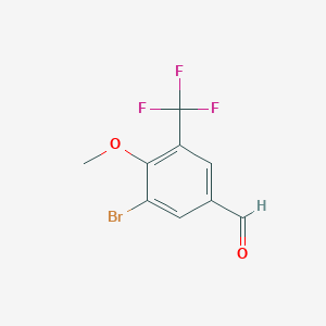 3-Bromo-4-methoxy-5-(trifluoromethyl)benzaldehyde