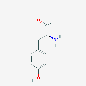 molecular formula C10H13NO3 B128341 methyl (2R)-2-amino-3-(4-hydroxyphenyl)propanoate CAS No. 3410-66-0