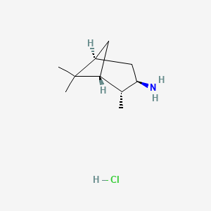 molecular formula C10H20ClN B12834111 (1R,2R,3R,5S)-2,6,6-Trimethylbicyclo[3.1.1]heptan-3-amine hydrochloride 