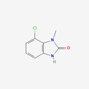 molecular formula C8H7ClN2O B12834139 7-chloro-1-methyl-1H-benzo[d]imidazol-2(3H)-one 