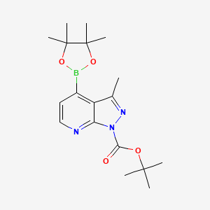 tert-Butyl 3-methyl-4-(4,4,5,5-tetramethyl-1,3,2-dioxaborolan-2-yl)-1H-pyrazolo[3,4-b]pyridine-1-carboxylate