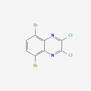 molecular formula C8H2Br2Cl2N2 B12834208 5,8-Dibromo-2,3-dichloroquinoxaline 