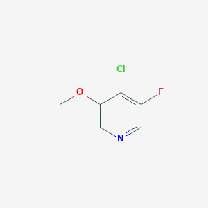 molecular formula C6H5ClFNO B12834220 4-Chloro-3-fluoro-5-methoxypyridine 