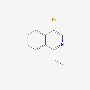 molecular formula C11H10BrN B12834228 4-Bromo-1-ethylisoquinoline 