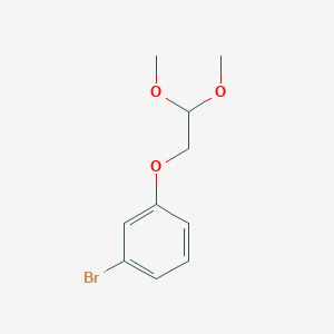 molecular formula C10H13BrO3 B1283423 1-溴-3-(2,2-二甲氧基乙氧基)苯 CAS No. 62810-43-9