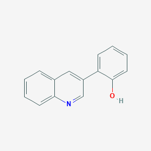 molecular formula C15H11NO B12834234 2-(3-Quinolinyl)phenol 