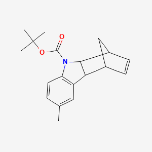 molecular formula C19H23NO2 B12834248 tert-Butyl 6-methyl-1,4,4a,9a-tetrahydro-9H-1,4-methanocarbazole-9-carboxylate 