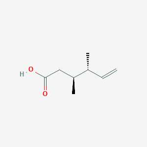 molecular formula C8H14O2 B12834280 rel-(3S,4R)-3,4-Dimethylhex-5-enoic acid 