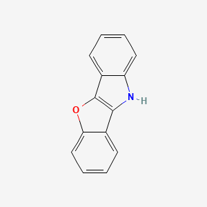 molecular formula C14H9NO B1283429 10H-苯并呋并[3,2-b]吲哚 CAS No. 248-66-8