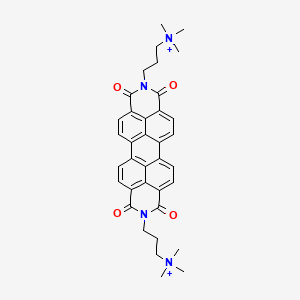 trimethyl-[3-[6,8,17,19-tetraoxo-18-[3-(trimethylazaniumyl)propyl]-7,18-diazaheptacyclo[14.6.2.22,5.03,12.04,9.013,23.020,24]hexacosa-1(23),2,4,9,11,13,15,20(24),21,25-decaen-7-yl]propyl]azanium