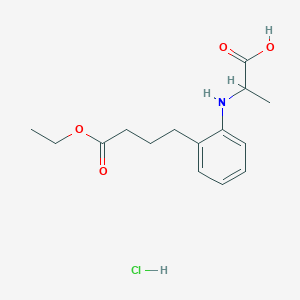 4-[2-(1-Carboxy-ethylamino)-phenyl]-butyric acid ethylester;Hydrochloride