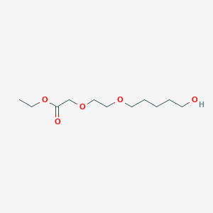 molecular formula C11H22O5 B12834369 Ethyl 2-(2-((5-hydroxypentyl)oxy)ethoxy)acetate 