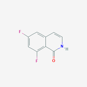 molecular formula C9H5F2NO B12834394 6,8-Difluoroisoquinolin-1-ol 