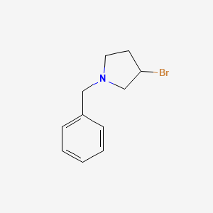 molecular formula C11H14BrN B1283440 1-苄基-3-溴吡咯烷 CAS No. 38042-74-9
