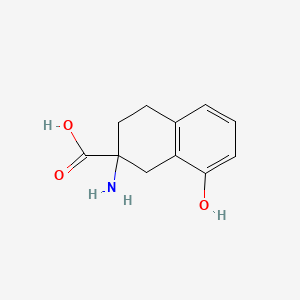 molecular formula C11H13NO3 B1283444 2-氨基-8-羟基-1,2,3,4-四氢萘-2-羧酸 CAS No. 168628-97-5