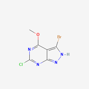 3-Bromo-6-chloro-4-methoxy-1H-pyrazolo[3,4-d]pyrimidine