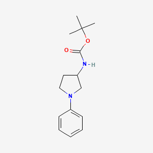 N-(1-phenyl-3-pyrrolidinyl)-, 1,1-dimethylethyl ester