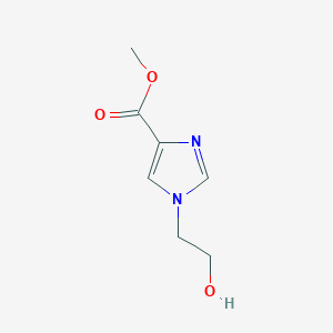 molecular formula C7H10N2O3 B12834450 Methyl 1-(2-hydroxyethyl)-1H-imidazole-4-carboxylate CAS No. 206533-21-3