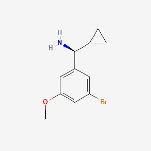 (S)-(3-Bromo-5-methoxyphenyl)(cyclopropyl)methanamine