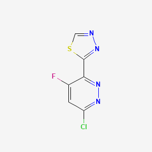 2-(6-Chloro-4-fluoropyridazin-3-yl)-1,3,4-thiadiazole