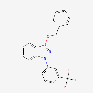 1H-Indazole, 3-benzyloxy-1-(alpha,alpha,alpha-trifluoro-m-tolyl)-