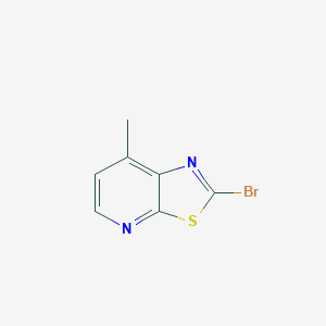 molecular formula C7H5BrN2S B12834519 2-Bromo-7-methylthiazolo[5,4-b]pyridine 