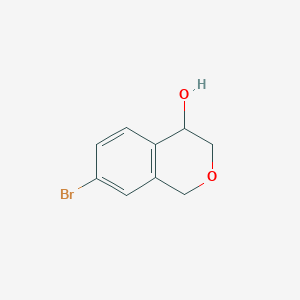 molecular formula C9H9BrO2 B12834546 7-Bromoisochroman-4-ol 