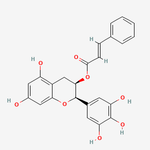 molecular formula C24H20O8 B12834559 Epigallocatechin 3-O-cinnamate CAS No. 108907-46-6