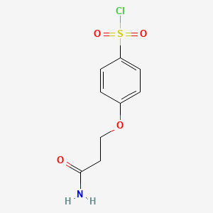 molecular formula C9H10ClNO4S B12834585 4-(3-Amino-3-oxopropoxy)benzenesulfonyl chloride 