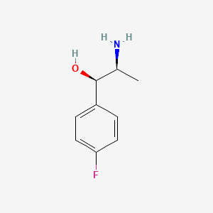 molecular formula C9H12FNO B12834620 [R-(R*,S*)]-alpha-(1-Aminoethyl)-4-fluorobenzenemethanol 