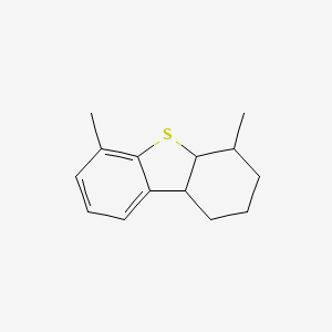 molecular formula C14H18S B12834622 1,2,3,4,4a,9b-Hexahydro-4,6-dimethyldibenzothiophene 