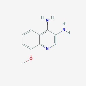 molecular formula C10H11N3O B12834633 8-Methoxyquinoline-3,4-diamine 