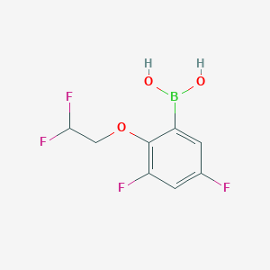 molecular formula C8H7BF4O3 B12834645 2-(2,2-Difluoro-ethoxy)-3,5-difluoro-benzeneboronic acid CAS No. 936250-25-8