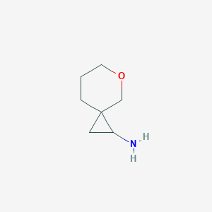 molecular formula C7H13NO B12834674 5-Oxaspiro[2.5]octan-1-amine 