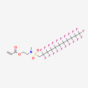 molecular formula C17H12F21NO4S B12834677 2-(N-(1,1-Dihydroperfluoroundecylsulfonyl)-N-methylamino)ethyl acrylate CAS No. 66008-68-2