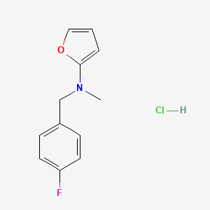 N-(4-Fluorobenzyl)-N-methylfuran-2-amine hydrochloride