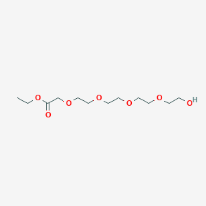 molecular formula C12H24O7 B12834681 Ethyl 14-hydroxy-3,6,9,12-tetraoxatetradecan-1-oate CAS No. 154773-34-9