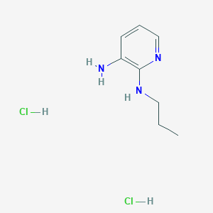 molecular formula C8H15Cl2N3 B12834694 N2-Propylpyridine-2,3-diamine dihydrochloride 