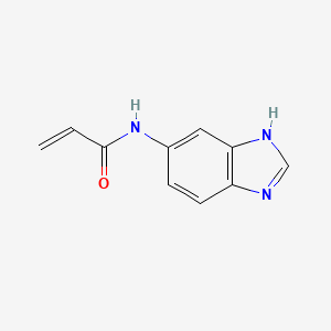 molecular formula C10H9N3O B12834713 N-(1H-Benzo[d]imidazol-6-yl)acrylamide CAS No. 34443-03-3