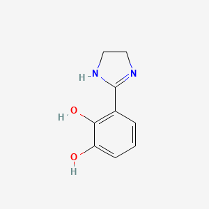 3-(4,5-Dihydro-1H-imidazol-2-yl)benzene-1,2-diol