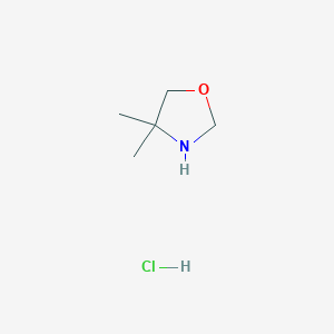 molecular formula C5H12ClNO B12834762 4,4-Dimethyloxazolidine hydrochloride 